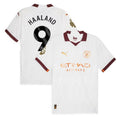 Erling Haaland Manchester City Shirt 2023/24 Away Jersey - White