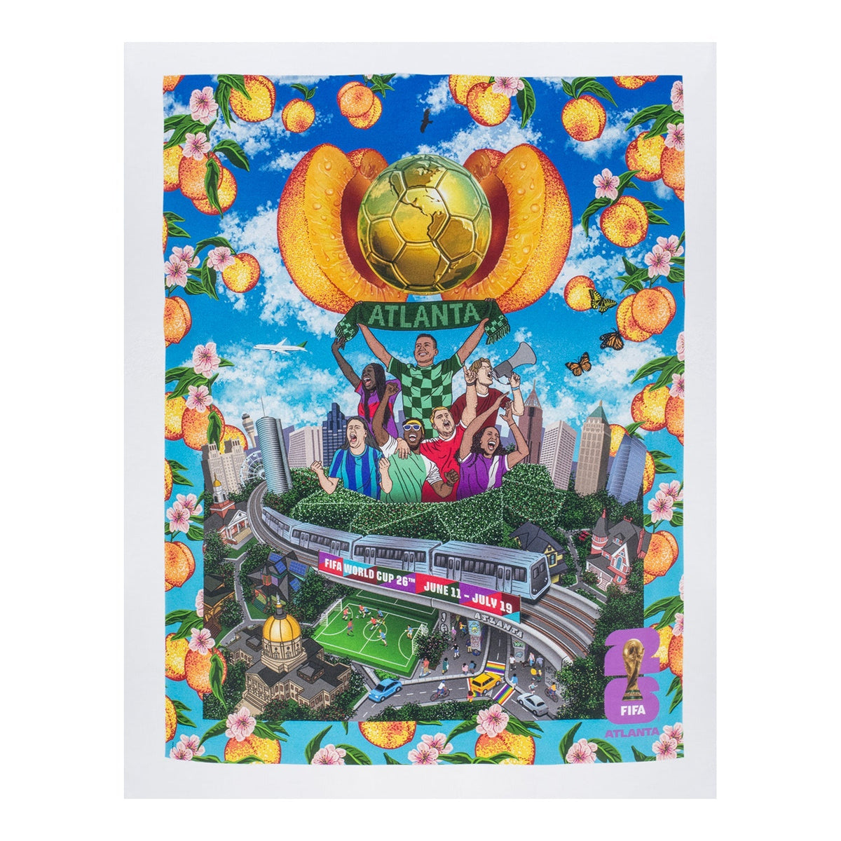 FIFA World Cup 2026™ Atlanta Poster White T-Shirt - Unisex