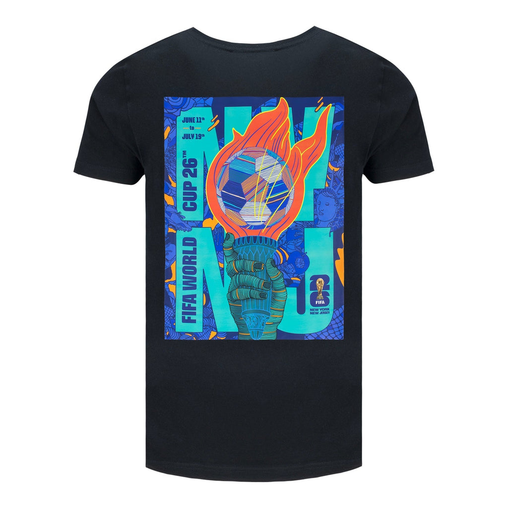 FIFA World Cup 2026™ New York New Jersey Poster Black T-Shirt - Unisex