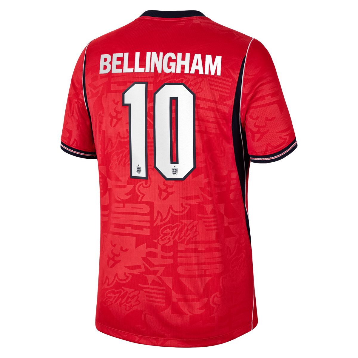 Jude Bellingham England National Team Nike 2026 Away Stadium Replica Jersey - Red