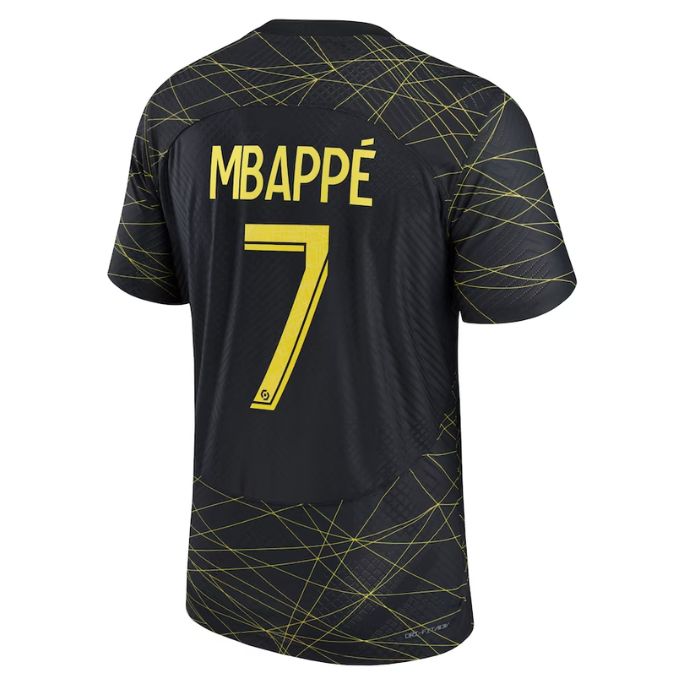 Kylian Mbappé Paris Saint-Germain Unisex Jersey 2022/23 Fourth Player Jersey - Black