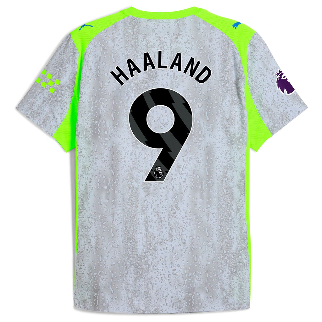 Erling Haaland Manchester City Puma 2025/26 Third Jersey - Green/Neon Green