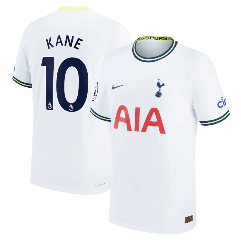 Tottenham Hotspur Home Shirt   2022-23 with Harry Kane 10 printing