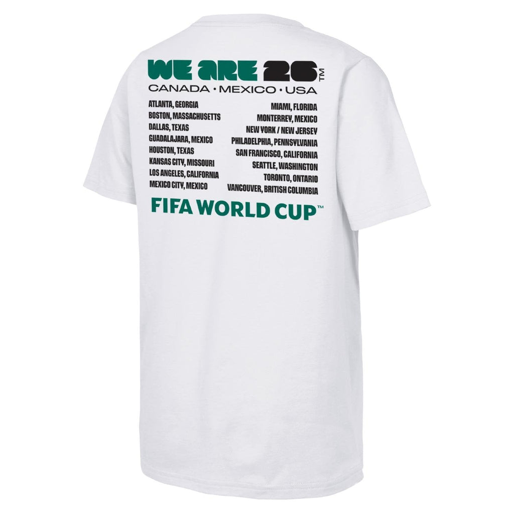 FIFA World Cup 2026™ 'We Are' Emblem and Cities T-Shirt - Unisex