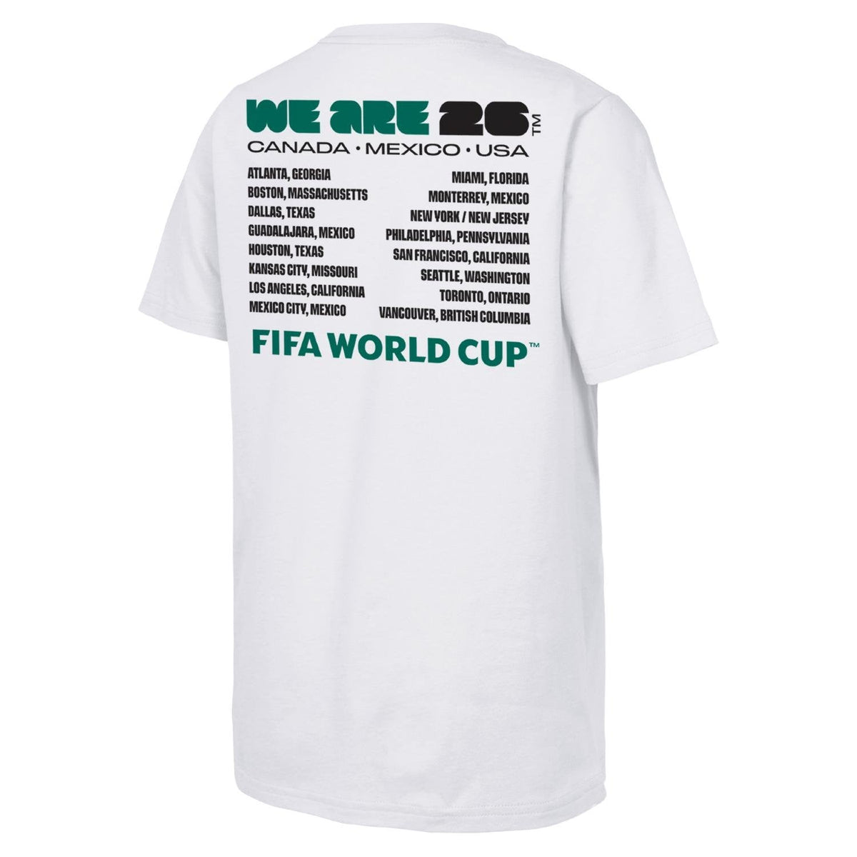 FIFA World Cup 2026™ 'We Are' Emblem and Cities T-Shirt - Unisex